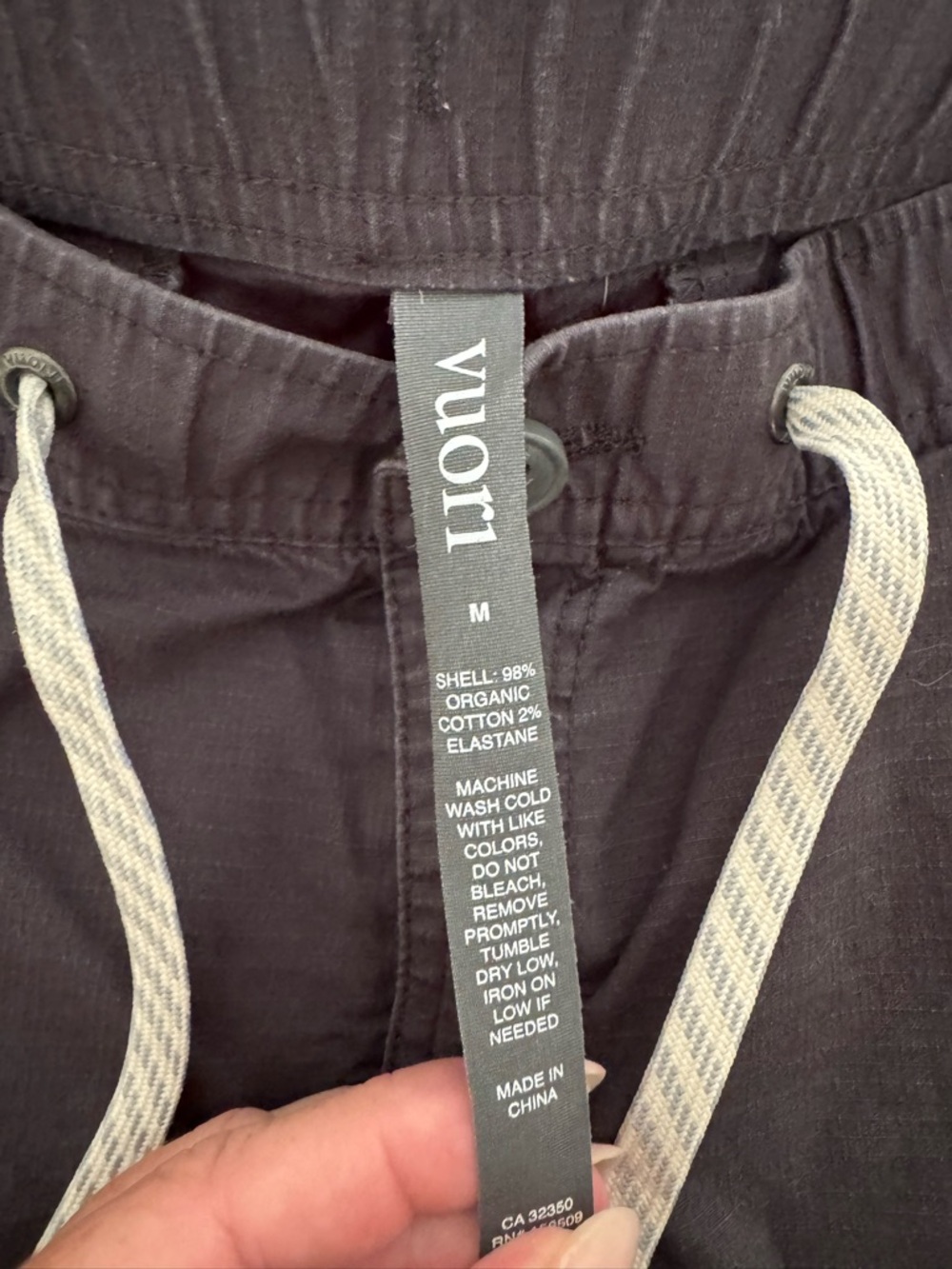 Vuori grey Drawstring Joggers with Zip Pocket - Picture 2 of 5